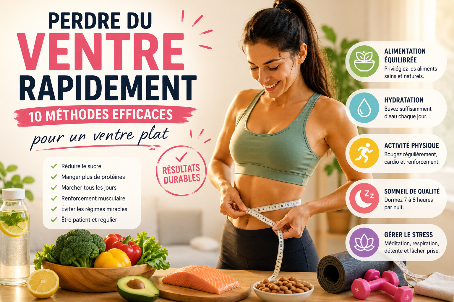 Perdre du ventre rapidement : 10 méthodes efficaces qui fonctionnent vraiment